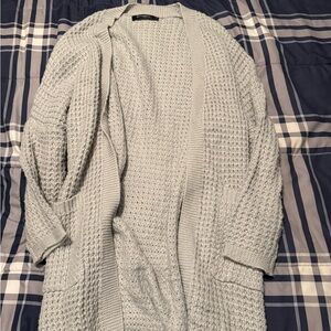 Women's Light Gray Knit Sweater